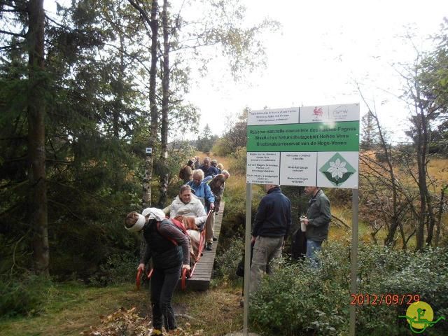 randonnée sportive avec joëlettes, Ovifat, 2012