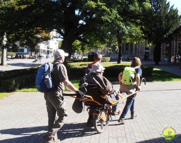 randonnée sportive avec joëlettes, Ovifat, 2012