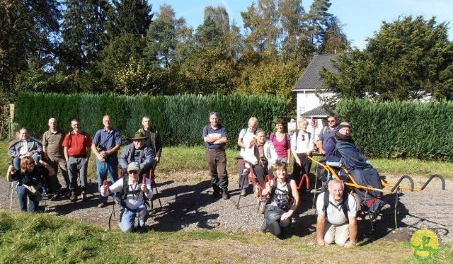 randonnée sportive avec joëlettes, Ovifat, 2012