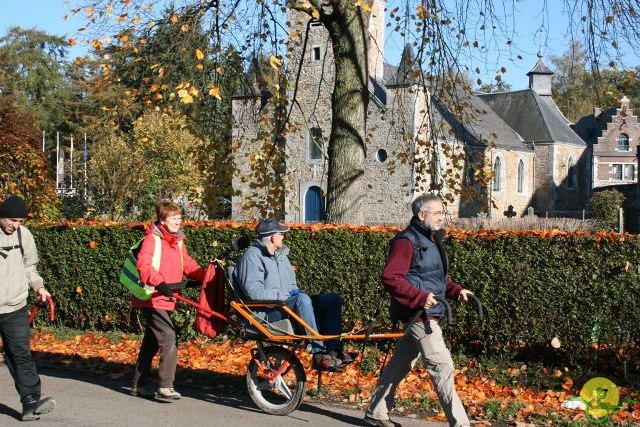 randonnée avec joëlettes, Jehay, 2012