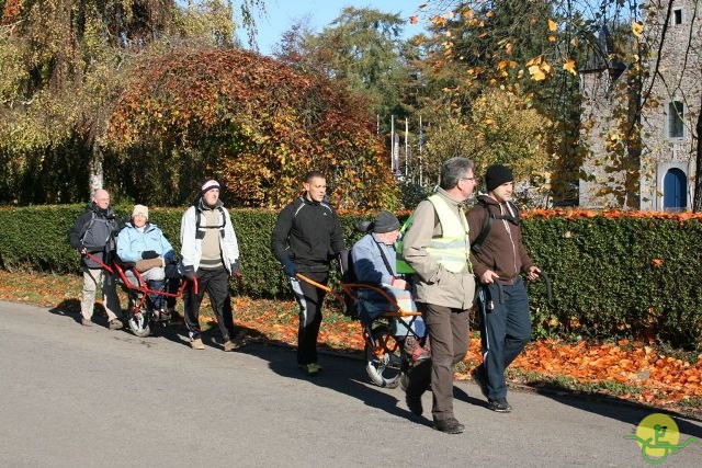 randonnée avec joëlettes, Jehay, 2012