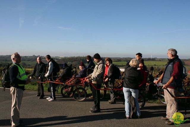 randonnée avec joëlettes, Jehay, 2012