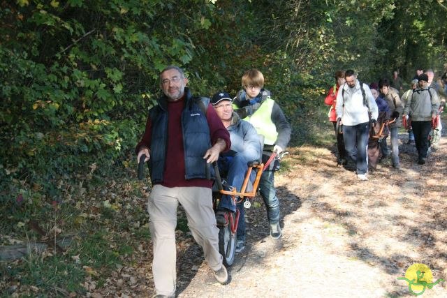 randonnée avec joëlettes, Jehay, 2012