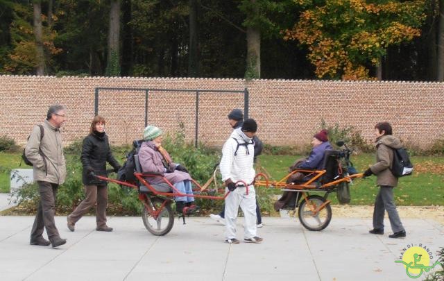 randonnée avec joëlettes, Jehay, 2012