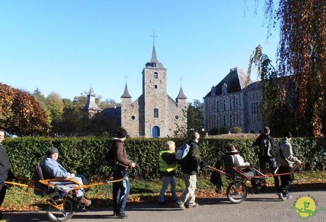 randonnée avec joëlettes, Jehay, 2012