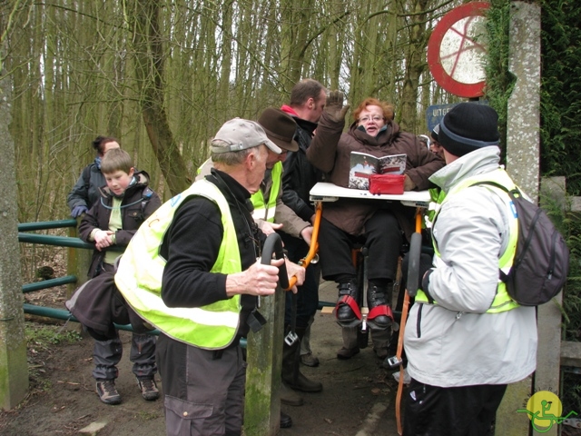 randonnée sportive avec joëlettes, Linkebeek, 2013