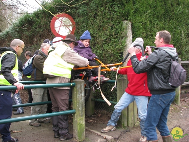 randonnée sportive avec joëlettes, Linkebeek, 2013