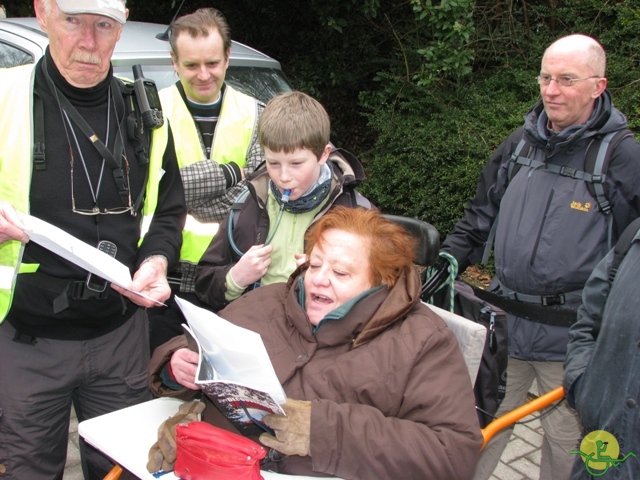 randonnée sportive avec joëlettes, Linkebeek, 2013