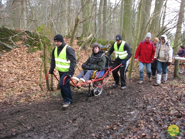 randonnée sportive avec joëlettes, Linkebeek, 2013