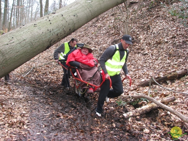 randonnée sportive avec joëlettes, Linkebeek, 2013