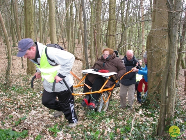 randonnée sportive avec joëlettes, Linkebeek, 2013