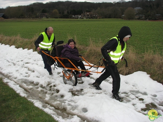 randonnée sportive avec joëlettes, Linkebeek, 2013