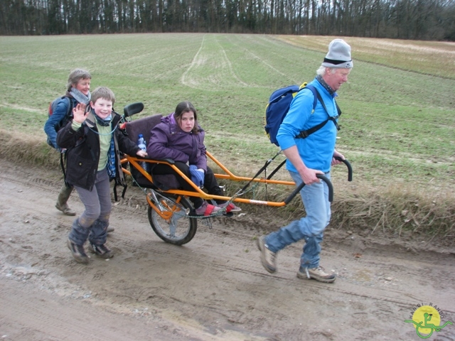 randonnée sportive avec joëlettes, Linkebeek, 2013