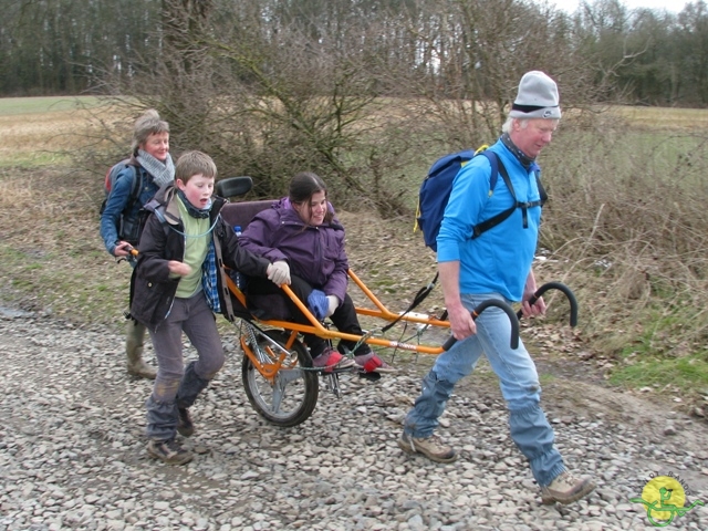 randonnée sportive avec joëlettes, Linkebeek, 2013