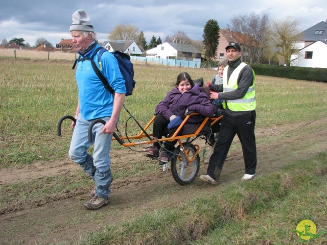 randonnée sportive avec joëlettes, Linkebeek, 2013