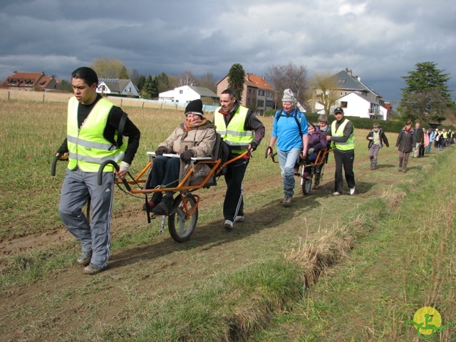 randonnée sportive avec joëlettes, Linkebeek, 2013