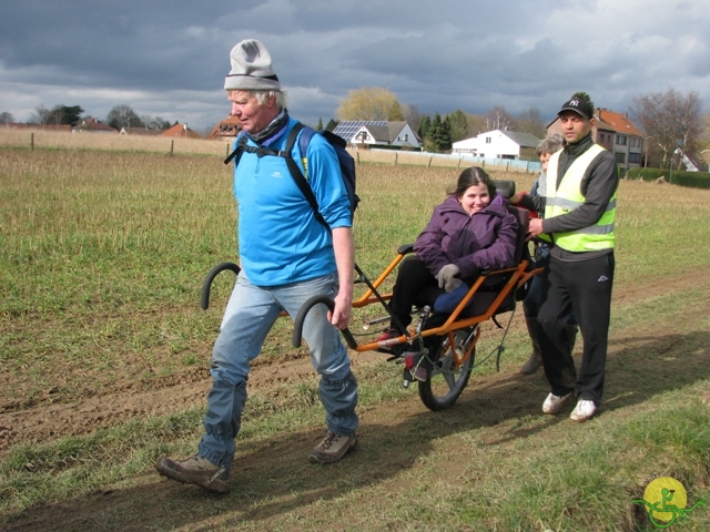 randonnée sportive avec joëlettes, Linkebeek, 2013