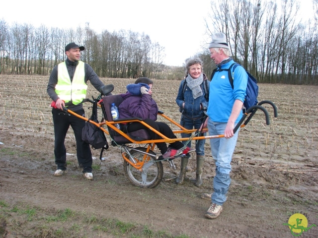 randonnée sportive avec joëlettes, Linkebeek, 2013