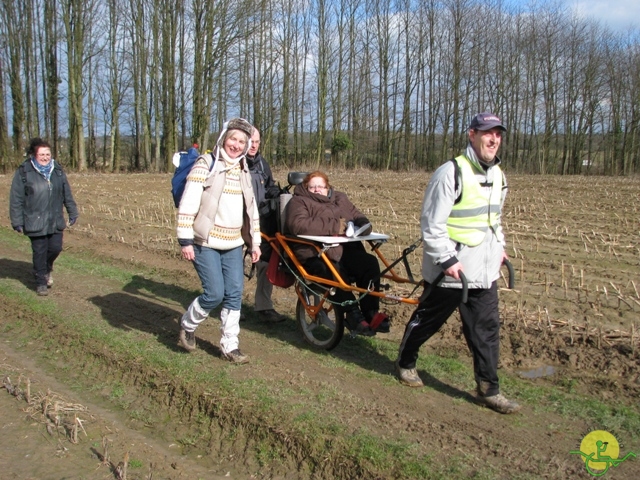 randonnée sportive avec joëlettes, Linkebeek, 2013