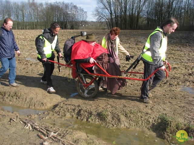 randonnée sportive avec joëlettes, Linkebeek, 2013