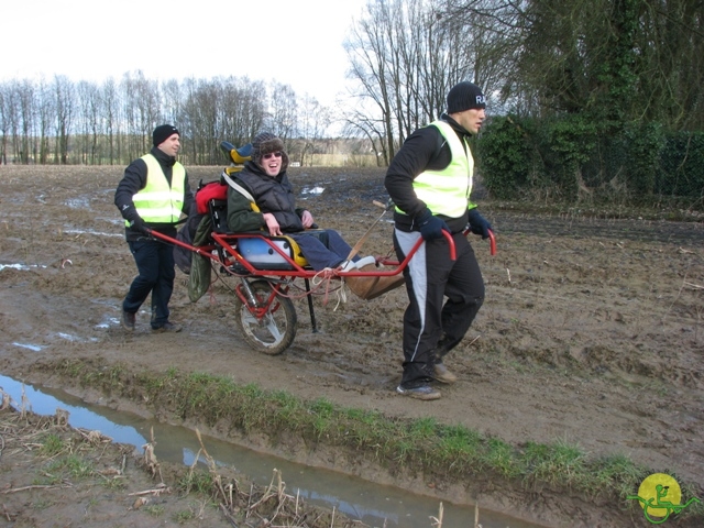 randonnée sportive avec joëlettes, Linkebeek, 2013