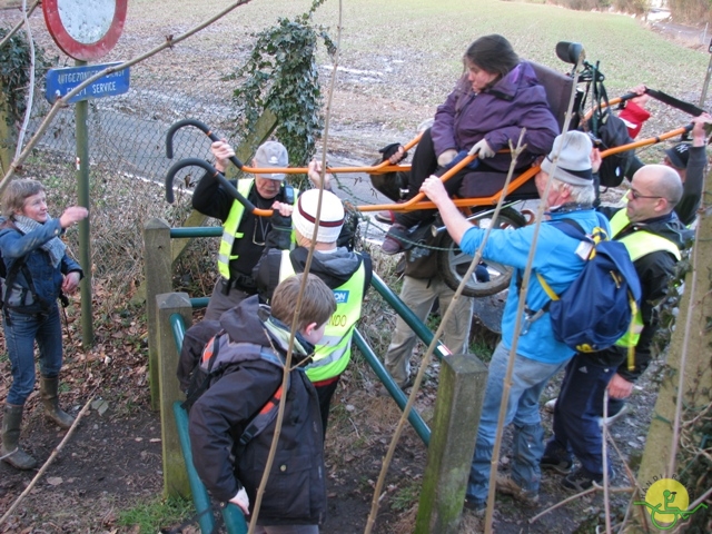 randonnée sportive avec joëlettes, Linkebeek, 2013