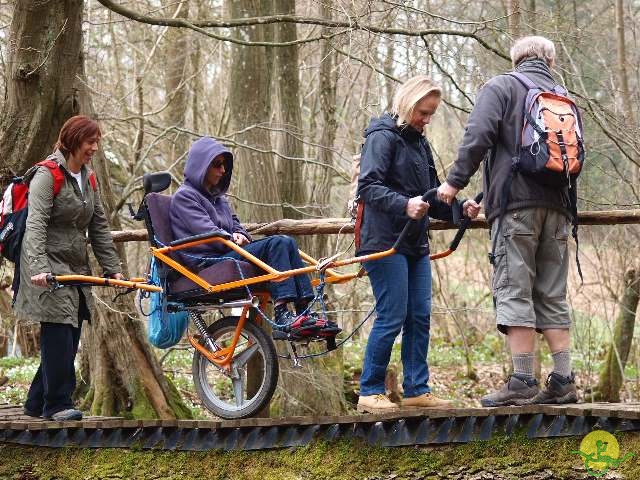 randonnée sportive avec joëlettes, Solwaster, 2013