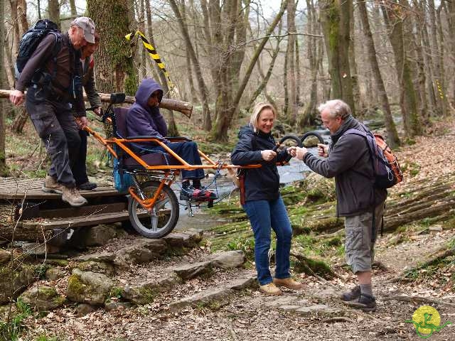 randonnée sportive avec joëlettes, Solwaster, 2013