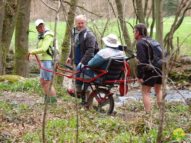 randonnée sportive avec joëlettes, Solwaster, 2013