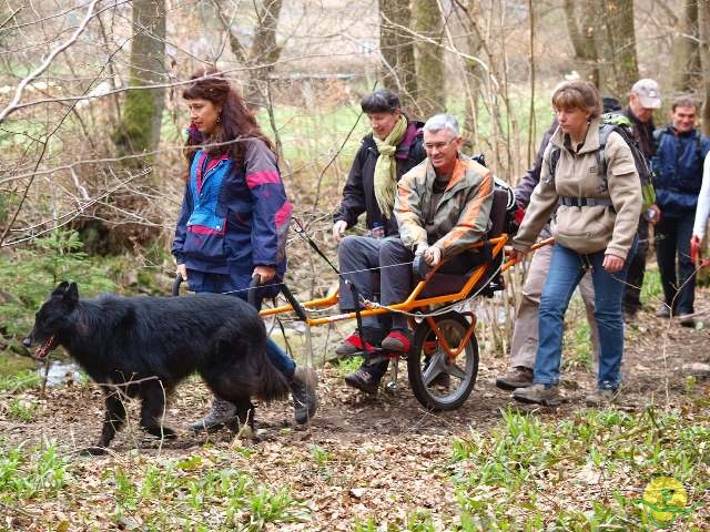 randonnée sportive avec joëlettes, Solwaster, 2013