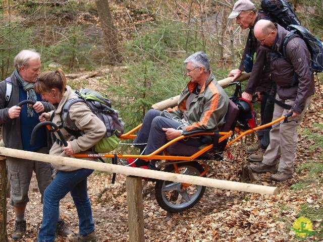 randonnée sportive avec joëlettes, Solwaster, 2013