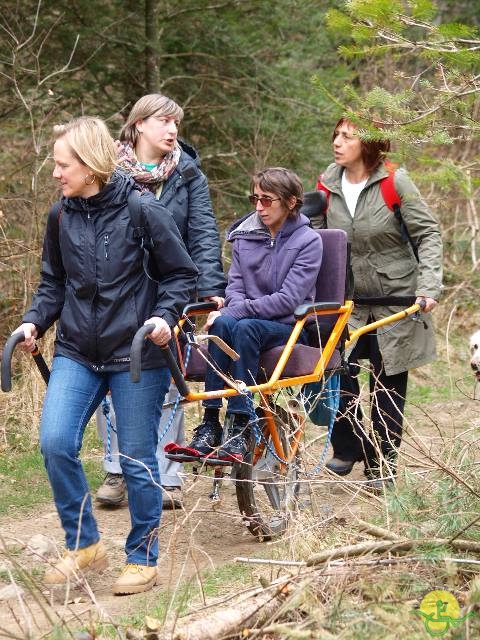 randonnée sportive avec joëlettes, Solwaster, 2013