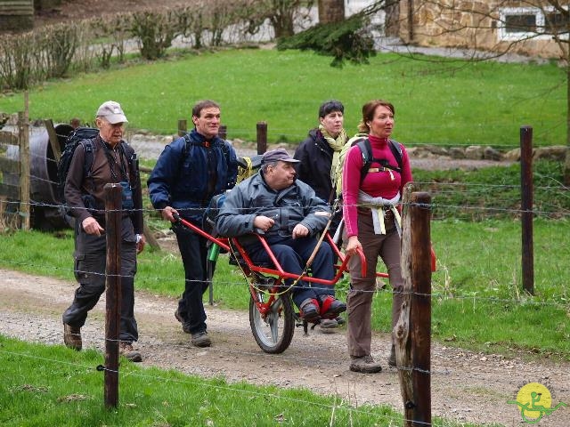 randonnée sportive avec joëlettes, Solwaster, 2013