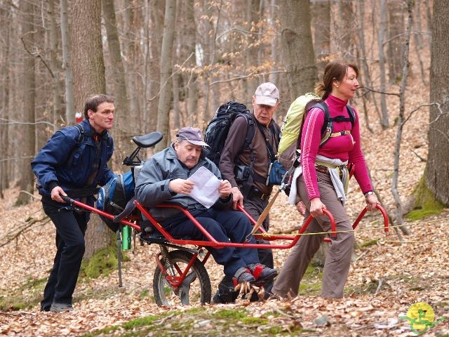 randonnée sportive avec joëlettes, Solwaster, 2013