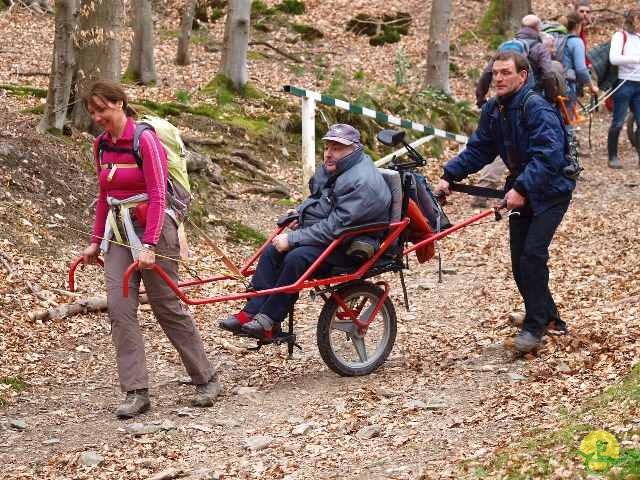 randonnée sportive avec joëlettes, Solwaster, 2013