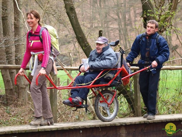 randonnée sportive avec joëlettes, Solwaster, 2013