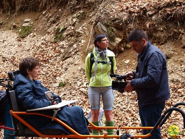 randonnée sportive avec joëlettes, Solwaster, 2013