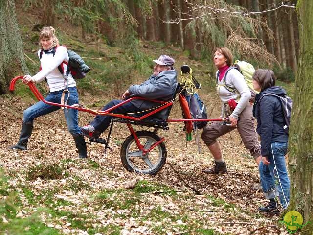 randonnée sportive avec joëlettes, Solwaster, 2013