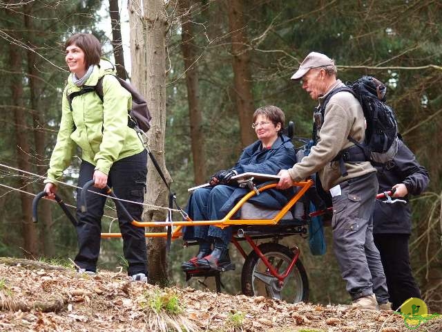 randonnée sportive avec joëlettes, Solwaster, 2013