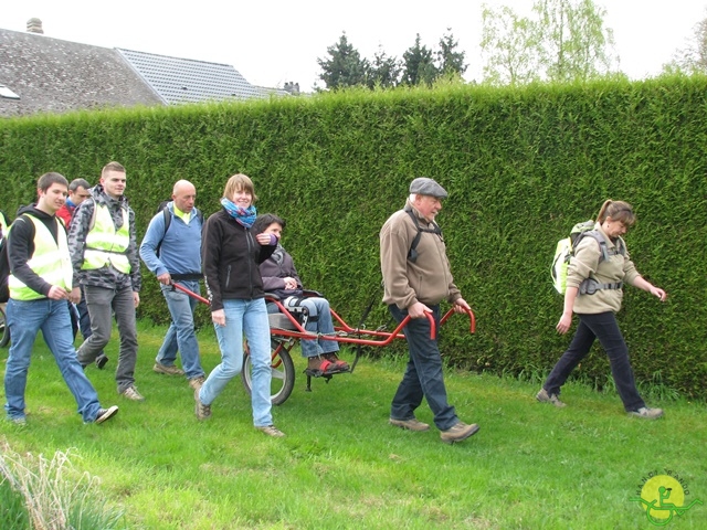 randonnée sportive avec joëlettes, Gesves, 2013