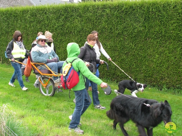 randonnée sportive avec joëlettes, Gesves, 2013