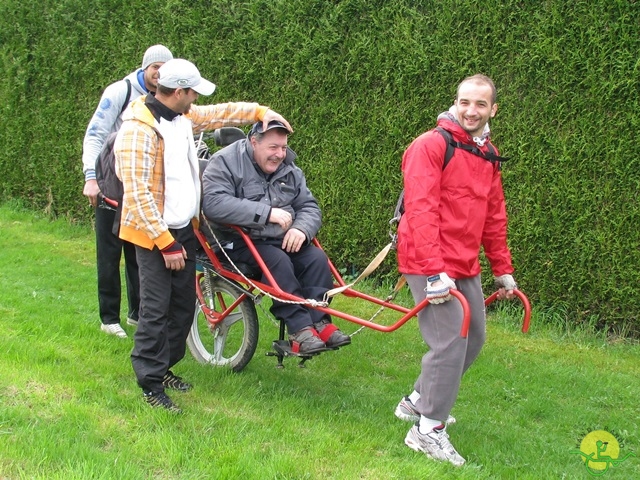 randonnée sportive avec joëlettes, Gesves, 2013