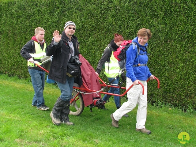 randonnée sportive avec joëlettes, Gesves, 2013