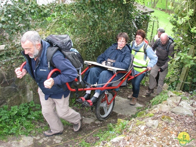 randonnée sportive avec joëlettes, Gesves, 2013