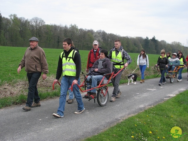 randonnée sportive avec joëlettes, Gesves, 2013