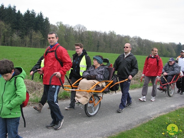 randonnée sportive avec joëlettes, Gesves, 2013