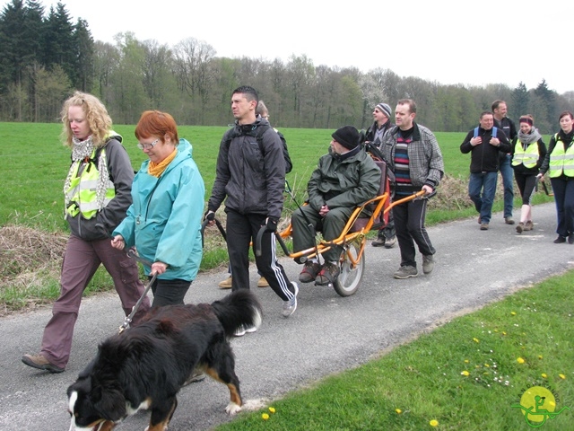 randonnée sportive avec joëlettes, Gesves, 2013