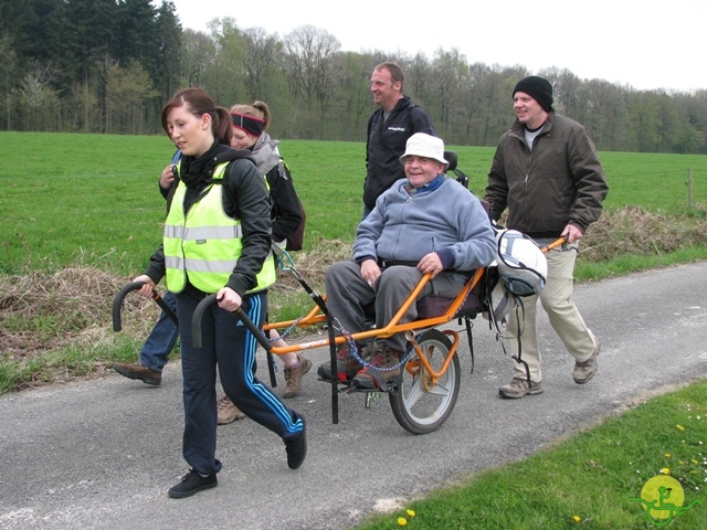 randonnée sportive avec joëlettes, Gesves, 2013