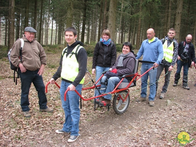 randonnée sportive avec joëlettes, Gesves, 2013