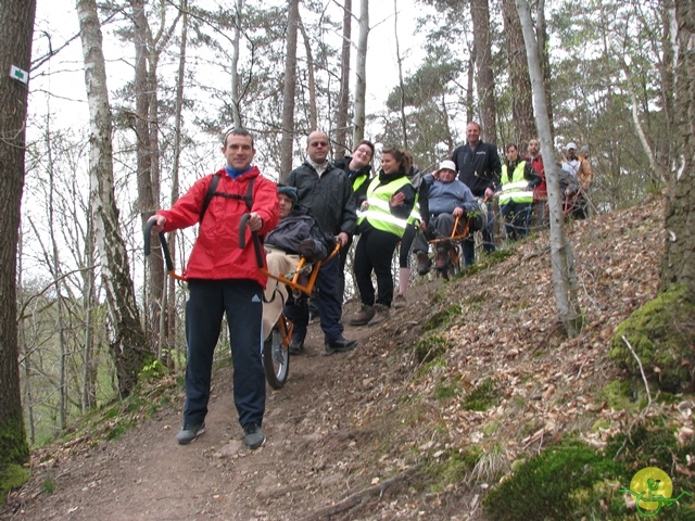 randonnée sportive avec joëlettes, Gesves, 2013